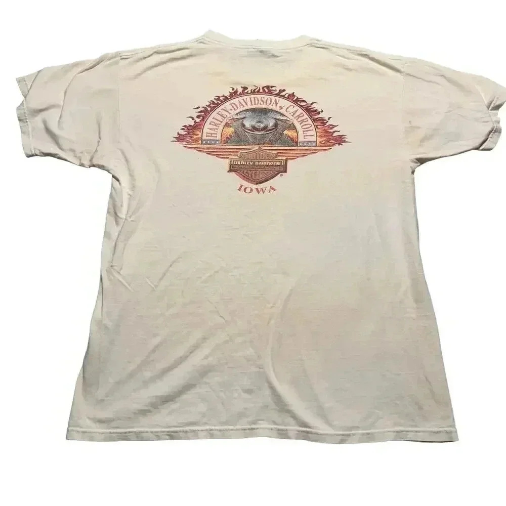 Vintage Harley Davidson Tshirt Men’s XL Front and Back Graphics Y2K Biker